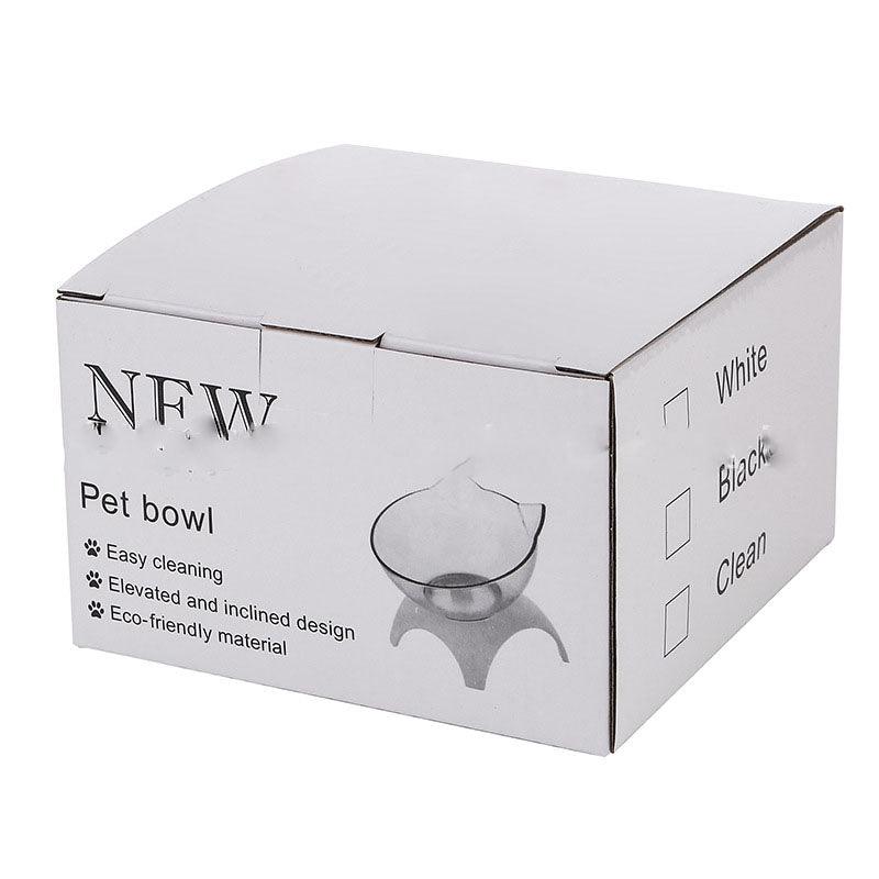 Elevated Non-Slip Double Cat Bowl With 15° Tilted Design