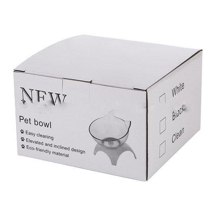 Elevated Non-Slip Double Cat Bowl With 15° Tilted Design