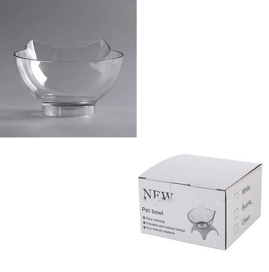 Elevated Non-Slip Double Cat Bowl With 15° Tilted Design
