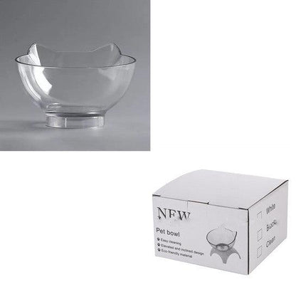 Elevated Non-Slip Double Cat Bowl With 15° Tilted Design