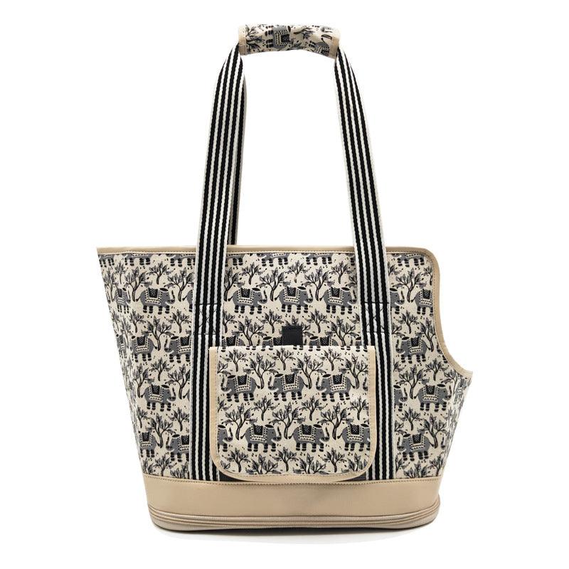 Portable Pet Travel Shoulder Bag With Breathable Mesh - Stylish And Convenient Pet Carrier